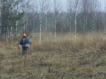 Koszenie torfowiska w rez. Piskorzeniec 2021, 