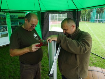 strażnik Zbigniew Mocarski i spec. Maciej Sobański - Dożynki Spalskie 2013r.