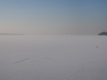 Zamarznięta tafla Zbiornika Sulejowskiego, Piotr Wypych, OT NPK