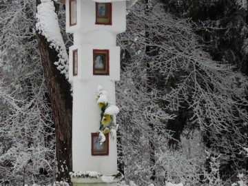 Zimowe pejzaże z Przedborskiego Parku Krajobrazowego., 