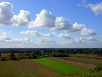 Widok ze skarpy w Strońsku